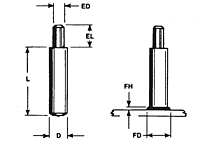 No Thread Shoulder Arc Weld Studs