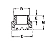Bent No Thread Arc Weld Stud Ferrules