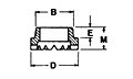 Tapped Reduced Base Arc Weld Stud Ferrules