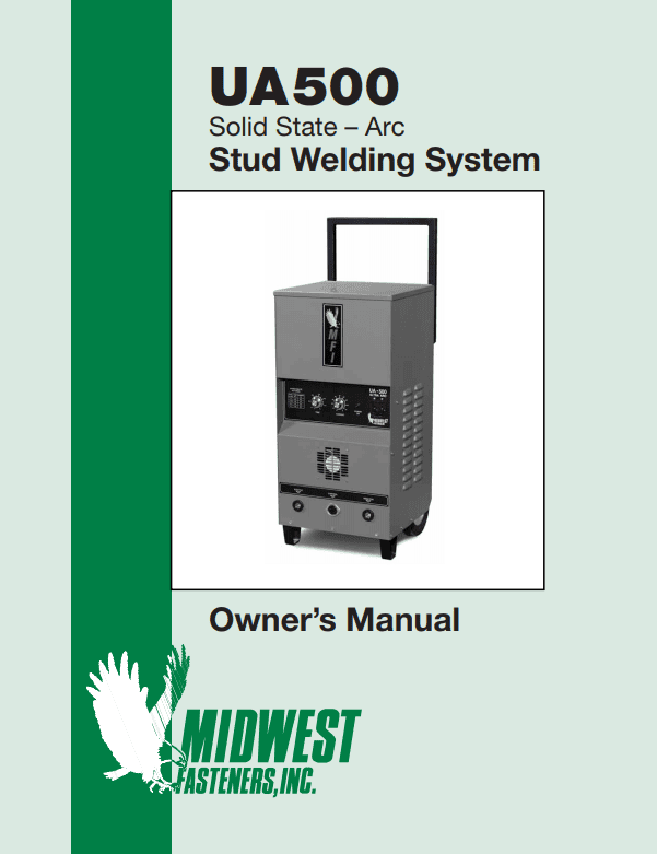 UA500 Arc Welding System Manual | UA500 Weld System Manual Download