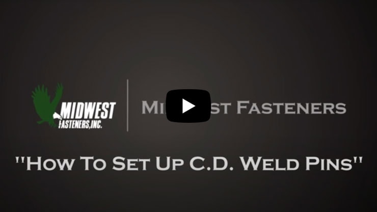 Set Up C.D. Weld Pins